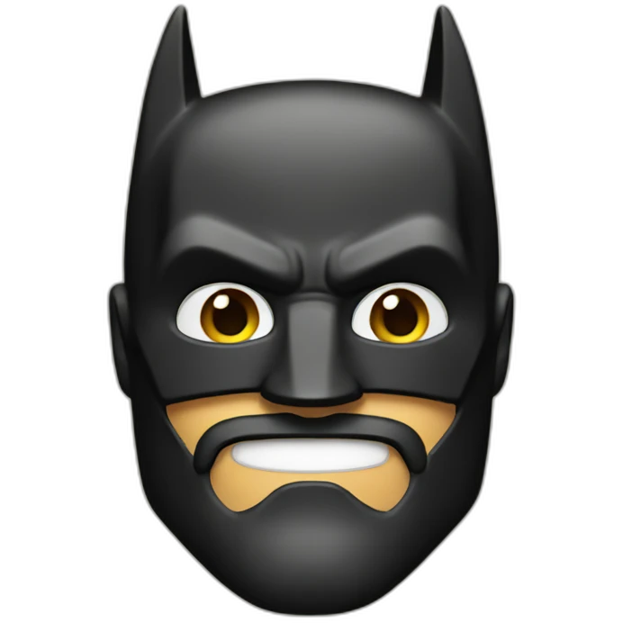 batman with beard emoji