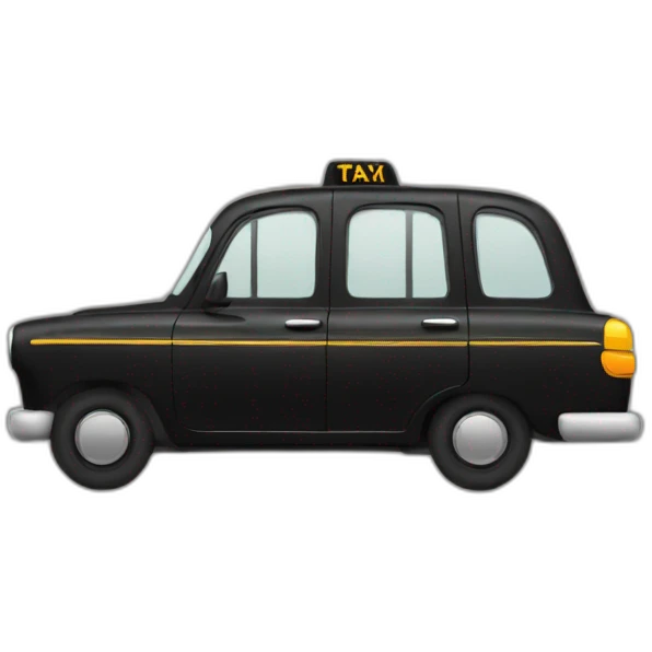 black taxi emoji