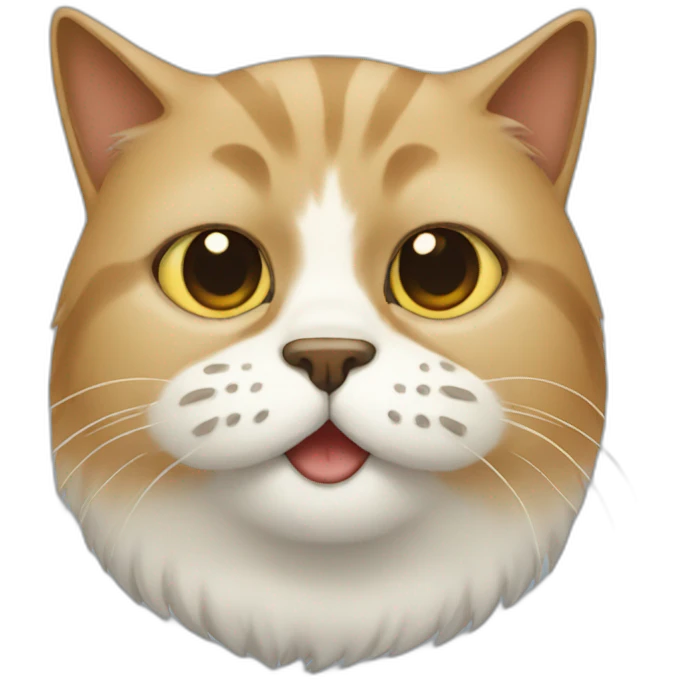 Cat with beard emoji