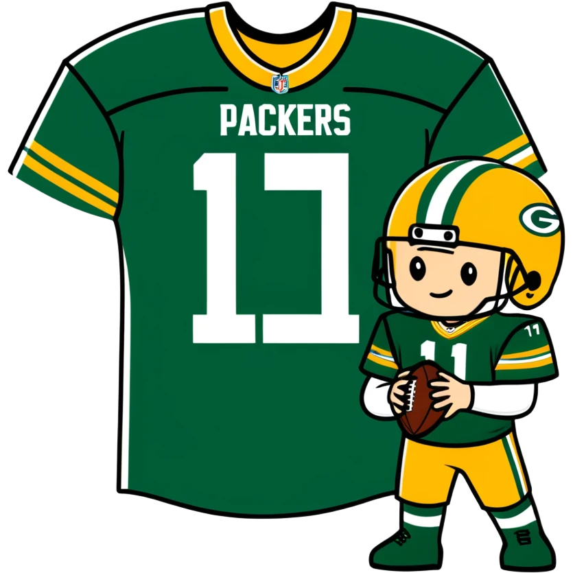 Green Bay number 11 emoji