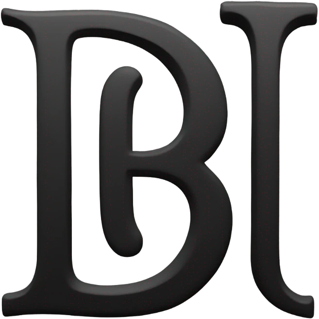 All black letter b emoji