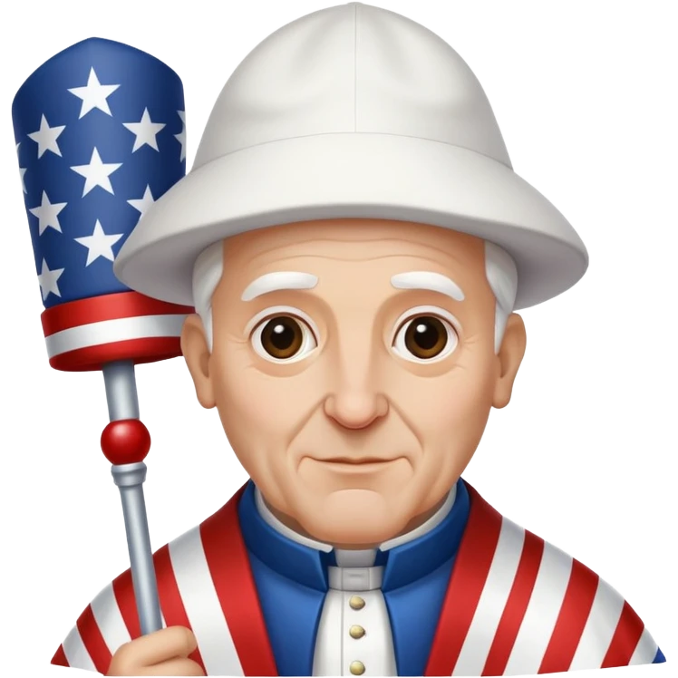 The pope dressed like Uncle Sam emoji