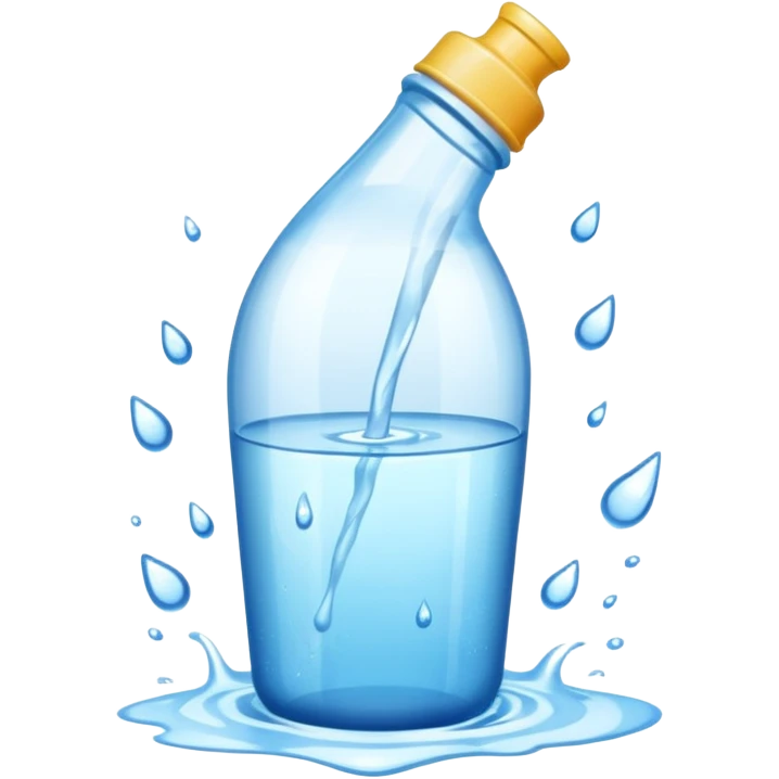 bottle spilling water emoji