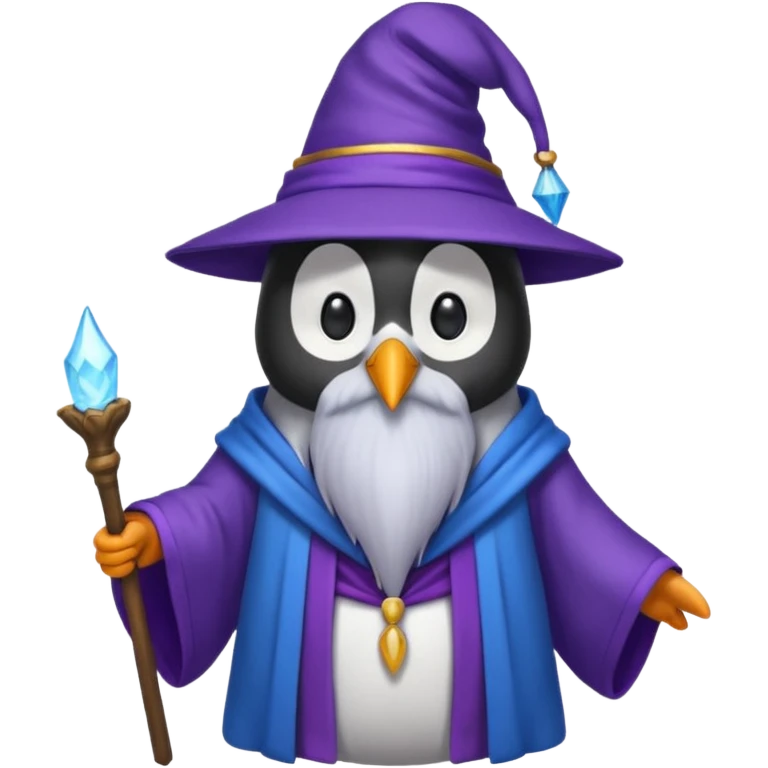 Penguin Wizard emoji