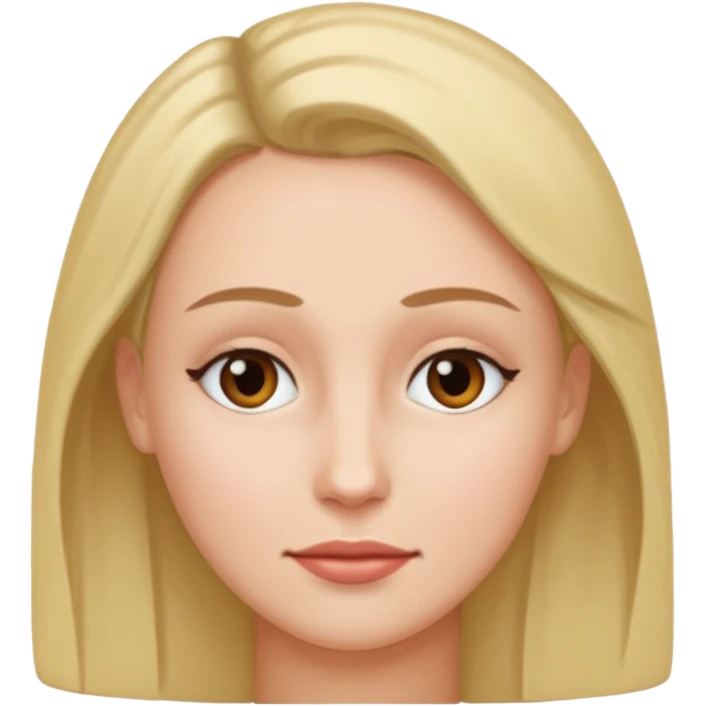 close-up of woman forehead, only face, no body, zoomed in emoji