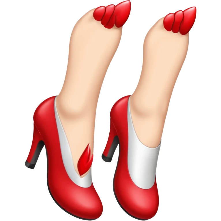 Feet that’s flying and has kisses all over it emoji