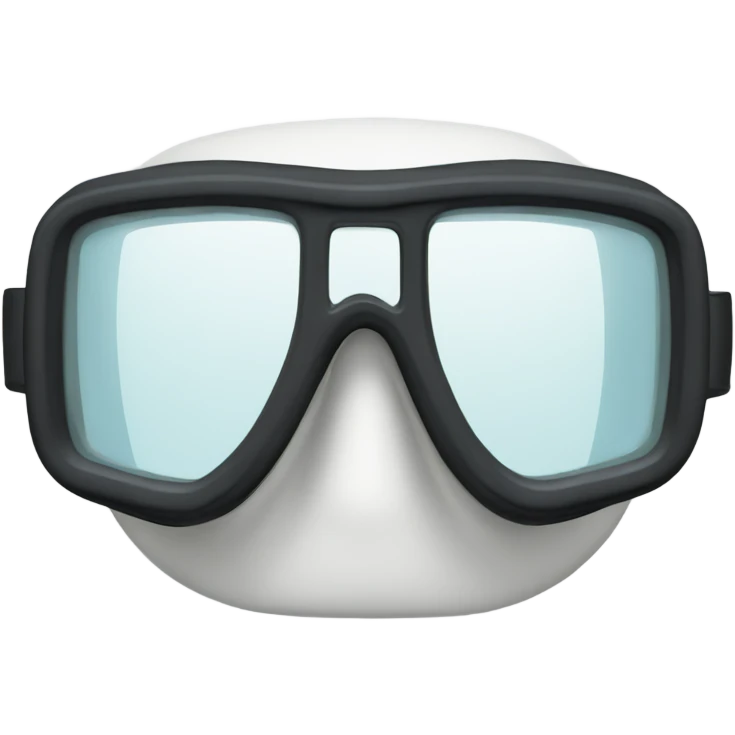 white snorkel goggles emoji