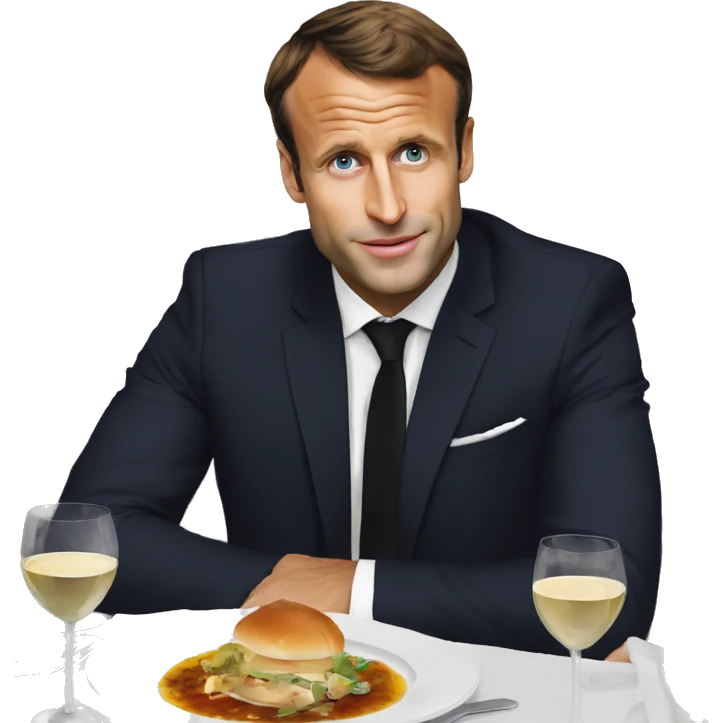 :Emmanuel-macron-au-restaurant: emoji