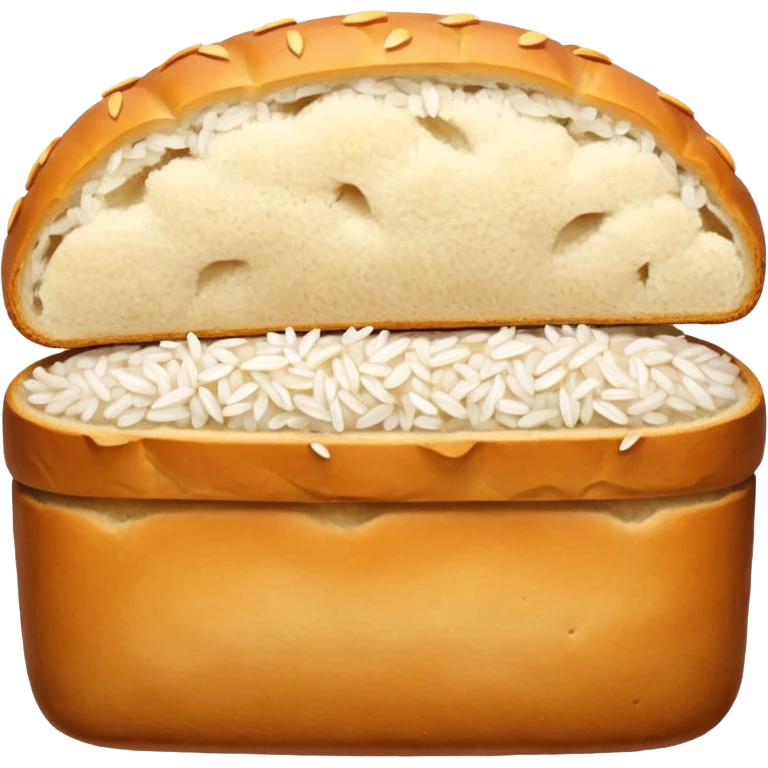 bread and rice emoji