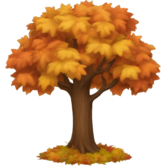 Autumn tree emoji