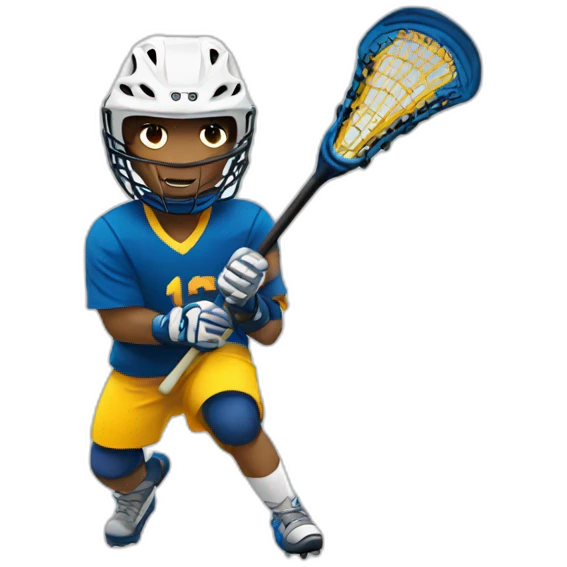 Lacrosse player emoji