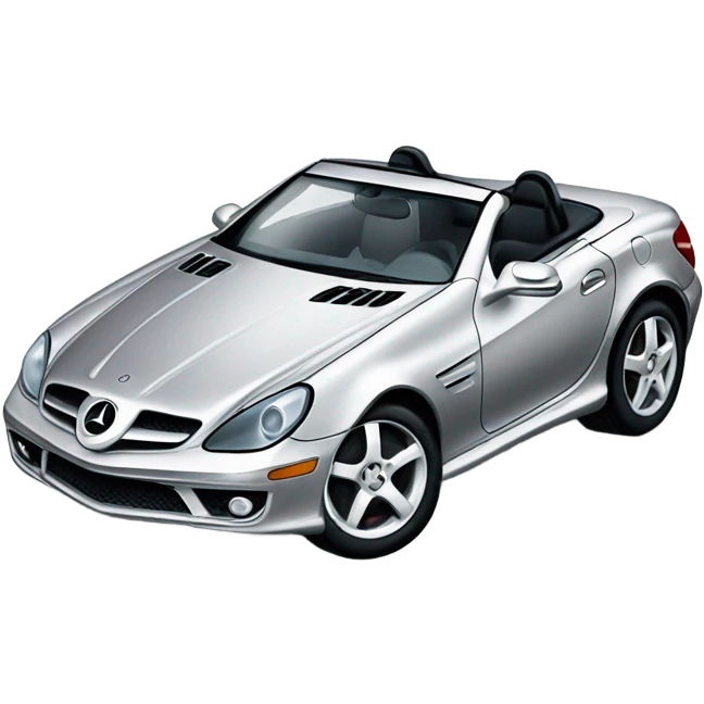 Silver Mercedes SLK emoji