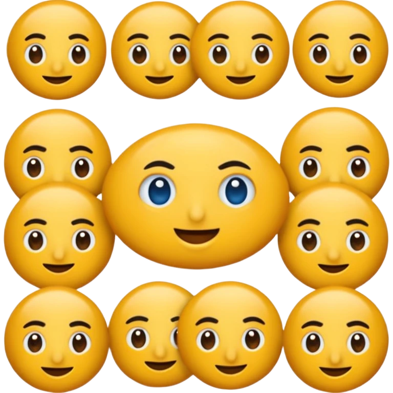 Mavi yüz  emoji