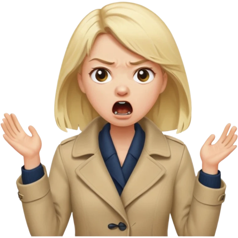 a karen mom yelling at somebody that wont take their dog out emoji