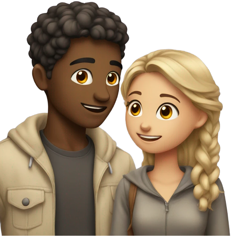 boy in love with his girlfriend  emoji