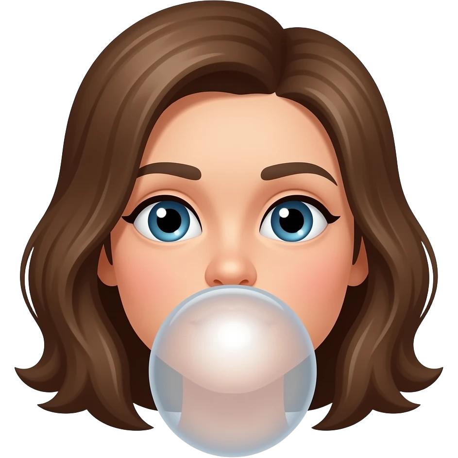 female nose blowing emoji