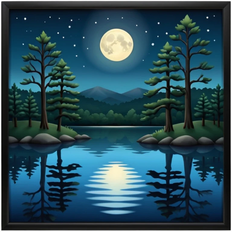 arkansas lake in the night emoji