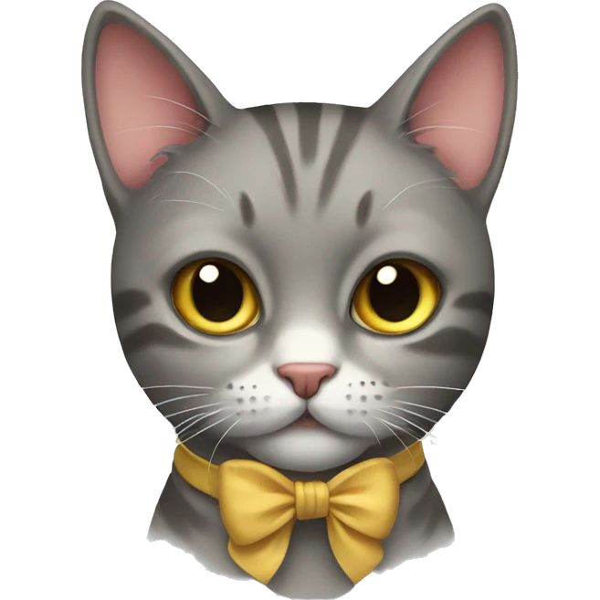 Cat with bow  emoji