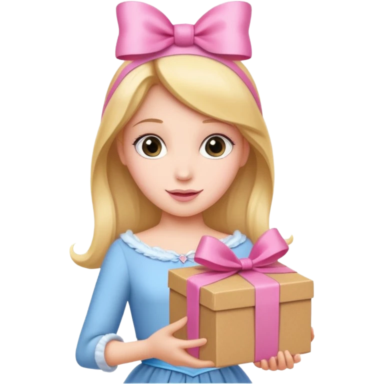 princess hold carton box gift emoji
