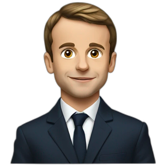 young emmanuel macron emoji