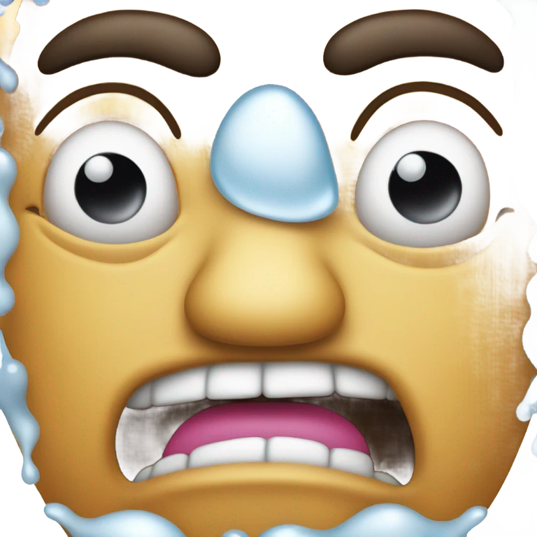 running nose face emoji