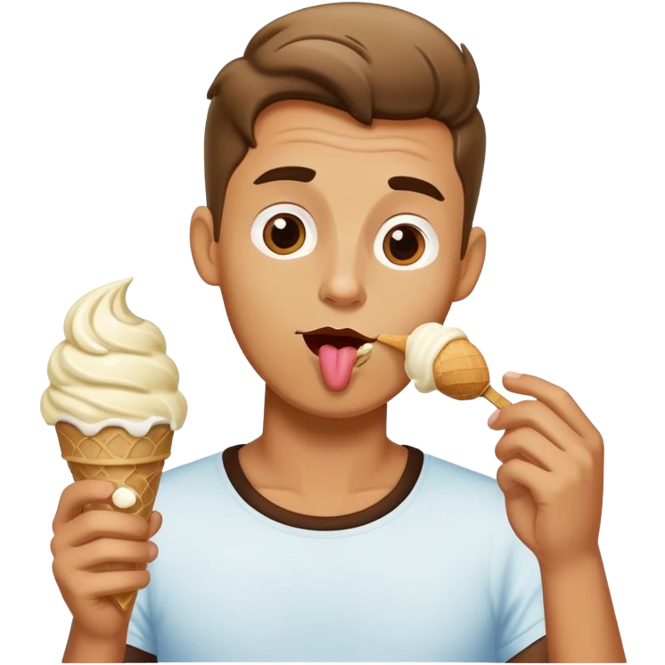 gay man licking ice cream  emoji