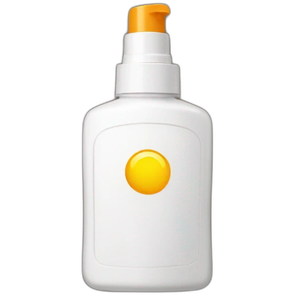 Sunscreen bottle emoji