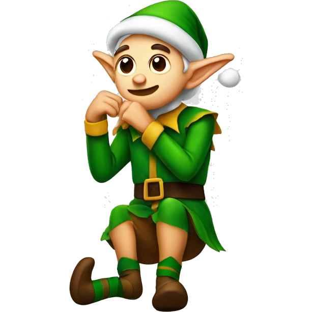 Elf itching himself emoji