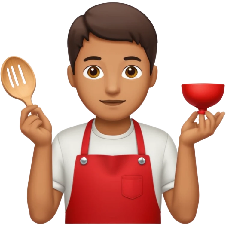 man red apron  emoji