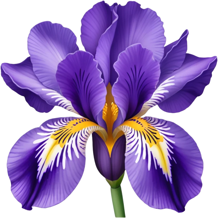 Croatian iris flower iconic  emoji
