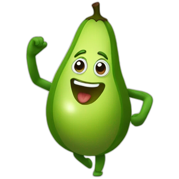 dancing avocado emoji