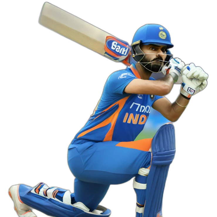Virat Kohli batting emoji