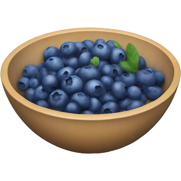 Bowl of blueberries  emoji