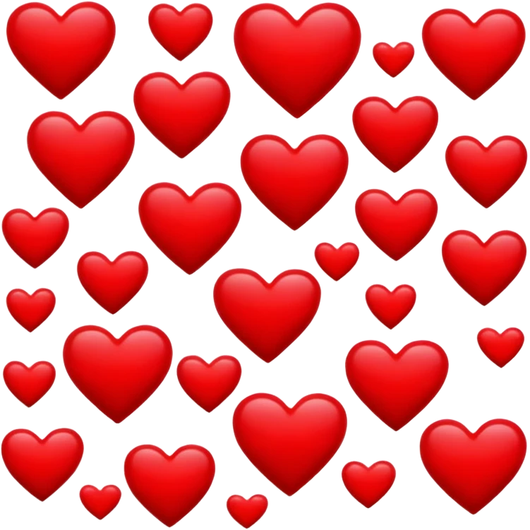 Valentine’s Day hearts emoji