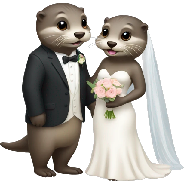 otters getting married emoji