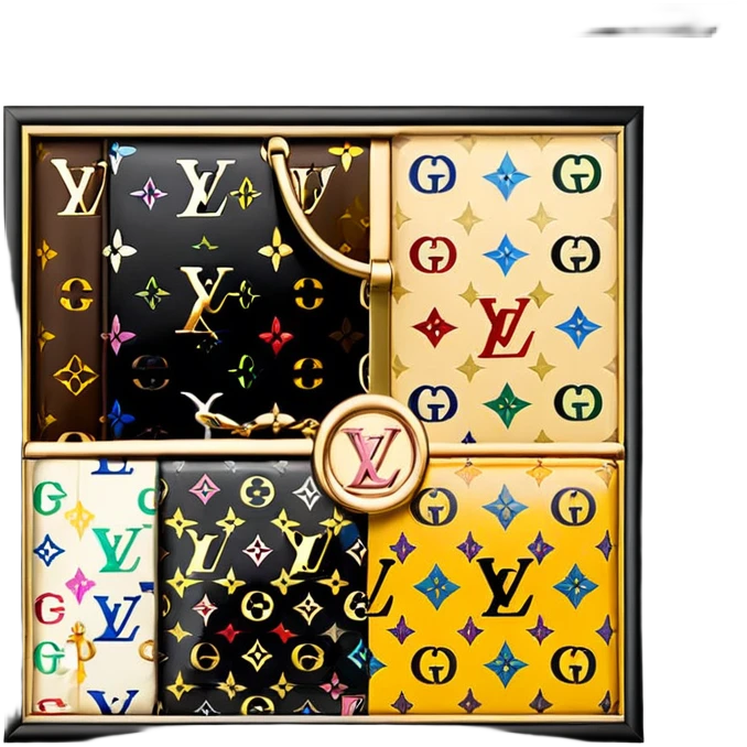 Louis Vuitton and Gucci versus and Fendi and Versace and all of the luxury brands emoji