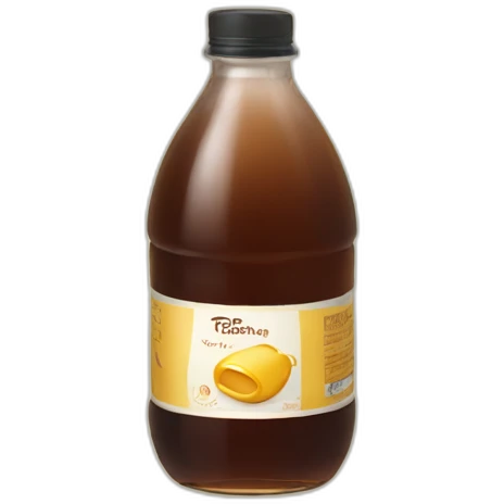 Bottle of syrup on a vanilla no text emoji