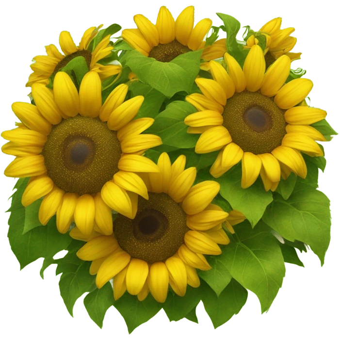 a sunflower crown  emoji