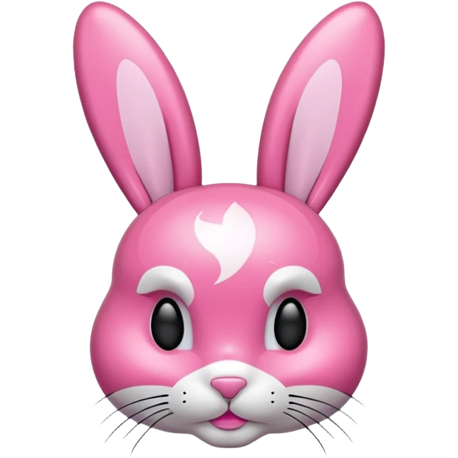 Y2K Playboy bunny head logo emoji