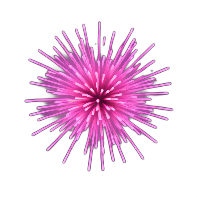 pink fireworks emoji