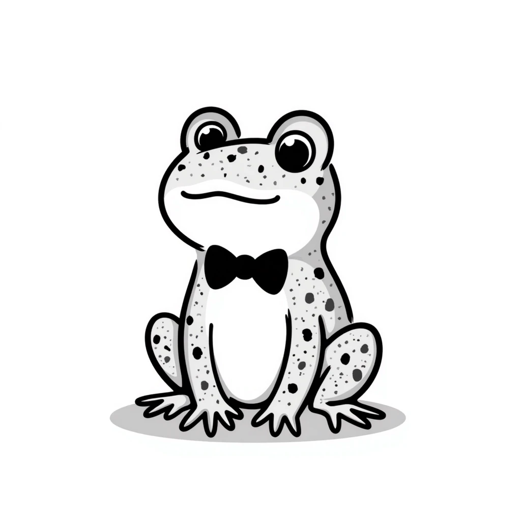 strawberry frog hand drawn doodle style emoji