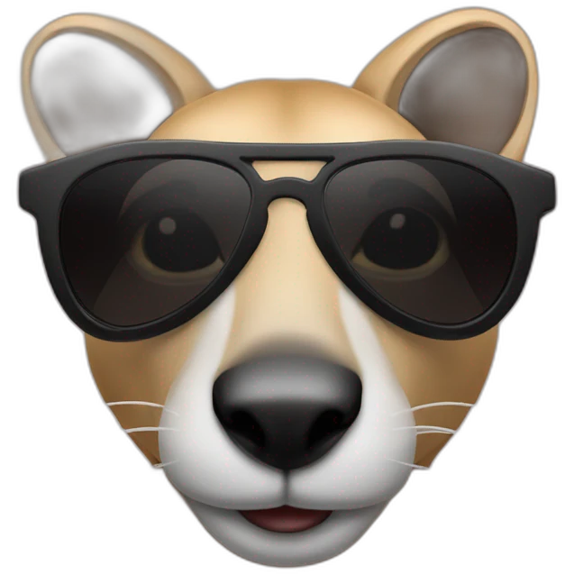 bad kangourou black sunglasses emoji