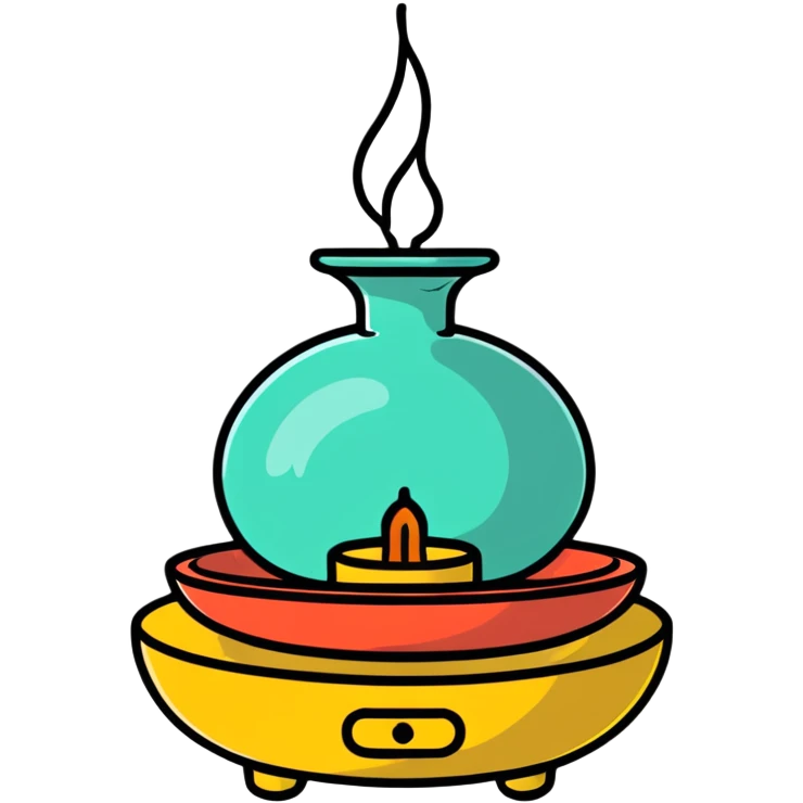 incense burner with smoke emoji