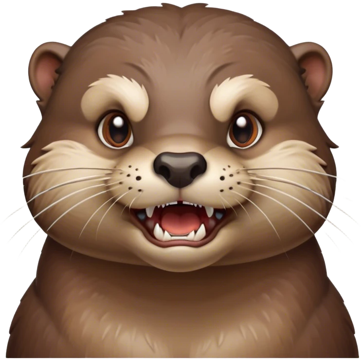 Angry otter emoji