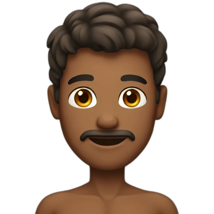 shirtless man emoji