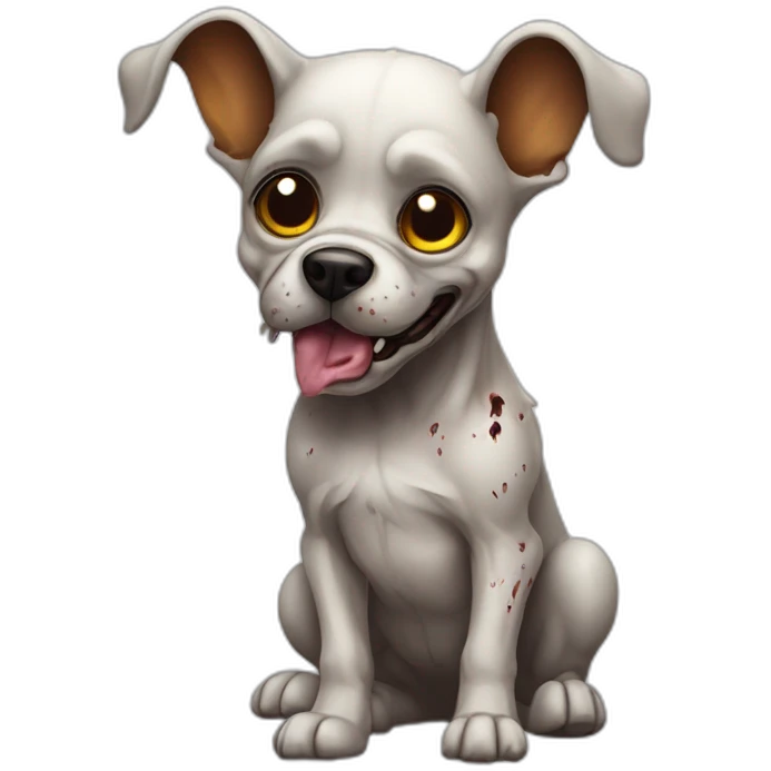 zombie-monster-french pull dog-puppy emoji
