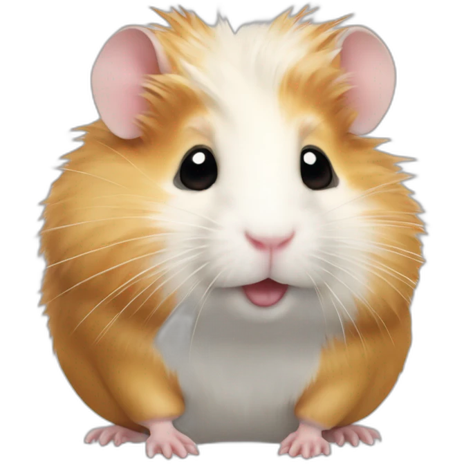 Hamster avec des cheveux blanc emoji