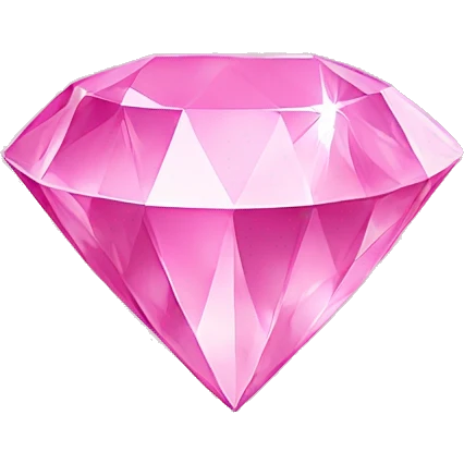 Pink diamond emoji