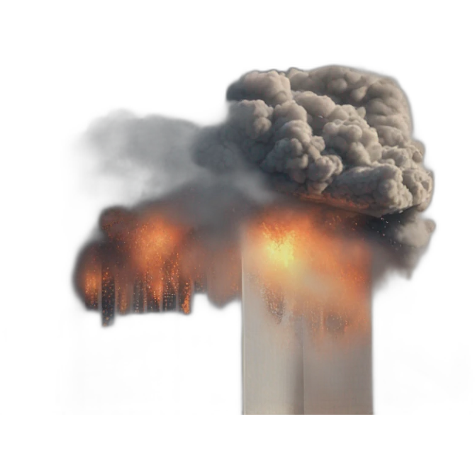 Twin towers 9/11 explosion emoji