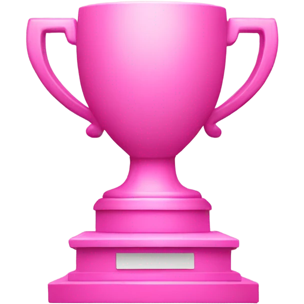 Pink Winner’s podium  emoji
